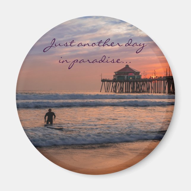 Ännu en dag i paradiset - Fridge magnet (Framsidan)
