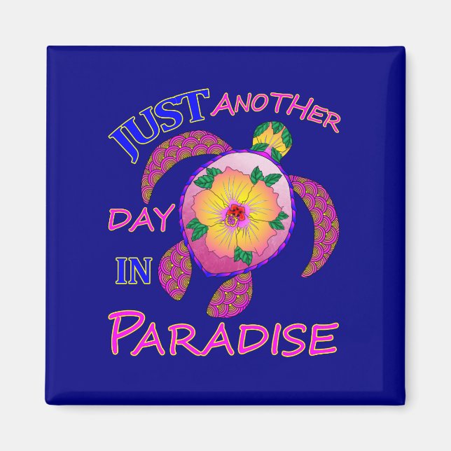 Ännu en dag på paradiset magnet (Framsidan)