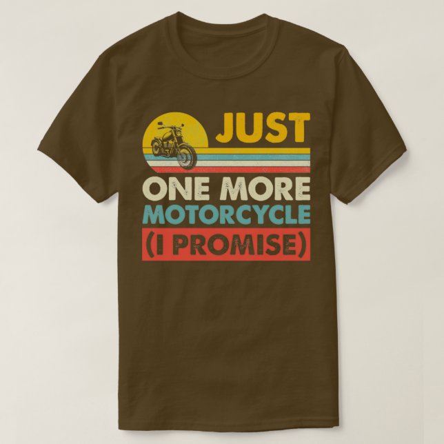 Ännu en motorcykel lovar jag den bästa motorcykeln t shirt (Design framsida)