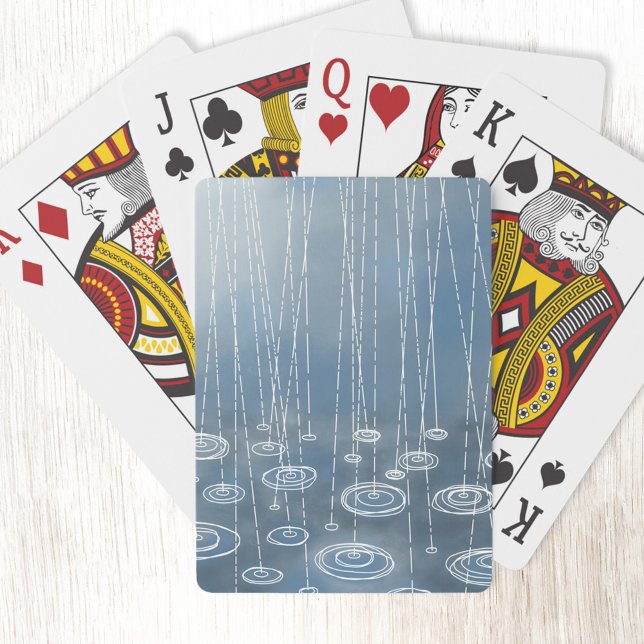 Ännu en regndag målning casinokort (Rainy Weather art playing cards)