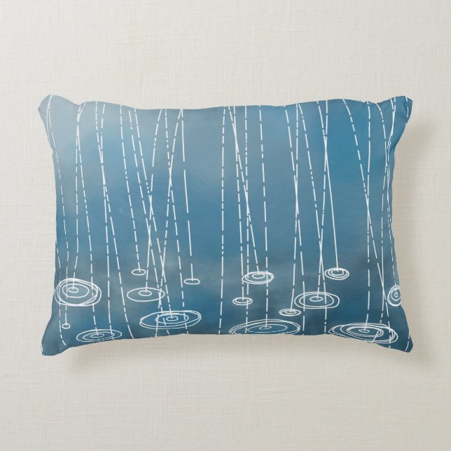 Ännu en regndagslägermålning prydnadskudde (Framsidan)