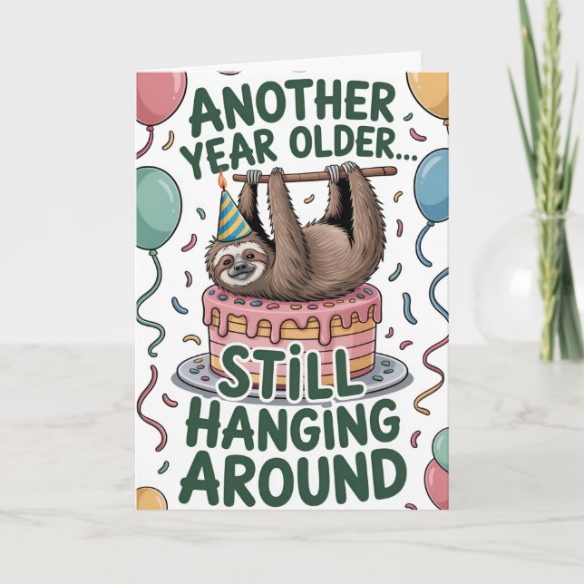 Ännu ett år äldre.. fortsätter att vakna runt kort (Framsida)