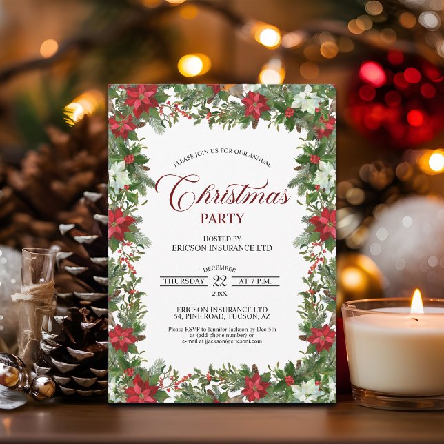 Annual Corporate Employees Christmas Party Inbjudningar (Skapare uppladdad)