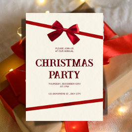 Annual Office Christmas Party Invitation Inbjudningar