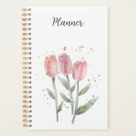 Annual Planner Tulips Watercolor