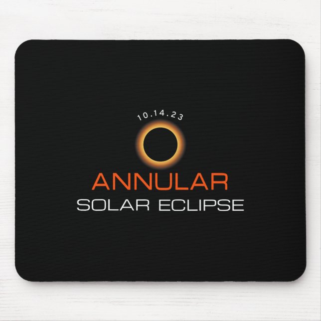 Annular Solar Eclipse 14 Astronomy Älskare Musmatta (Framsidan)