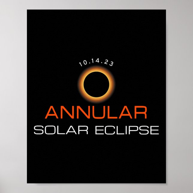 Annular Solar Eclipse 14 Astronomy Älskare Poster (Framsidan)