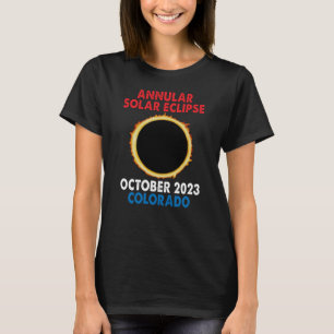 Annular Solar Eclipse 2023 oktober 14 oktober Colo T Shirt
