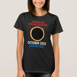 Annular Solar Eclipse 2023 oktober 14 oktober Colo T Shirt