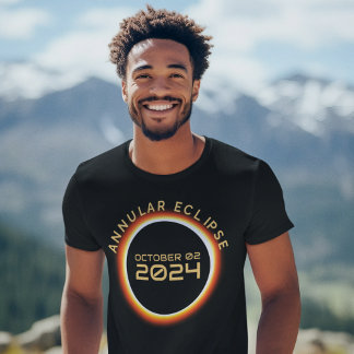 Annular Solar Eclipse 2 oktober 2024 Family Party T Shirt