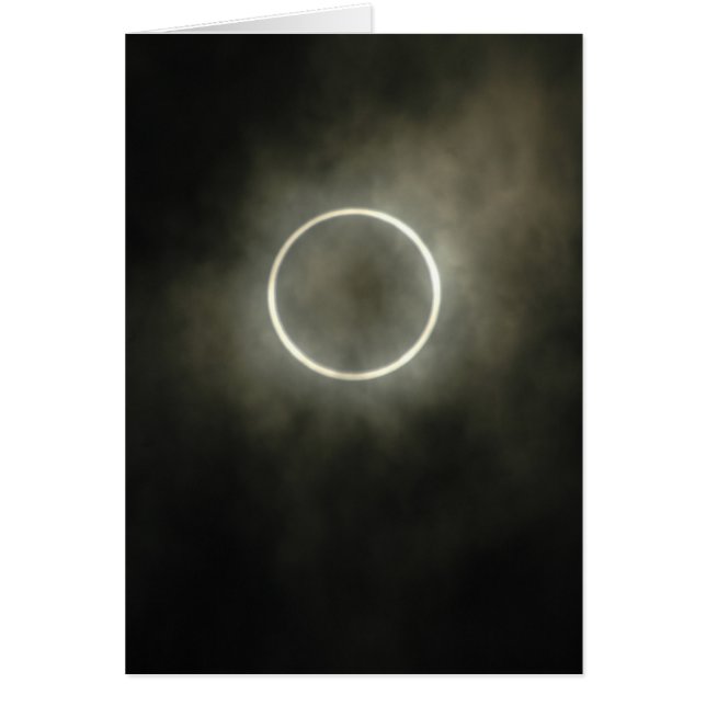 Annular Solar Eclipse Hälsningskort (Framsidan)