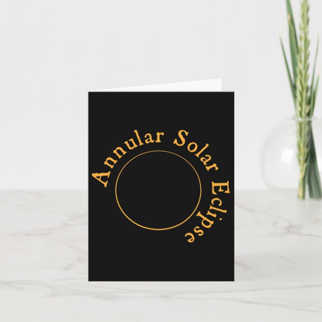 Annular Solar Eclipse Kort (Framsida)