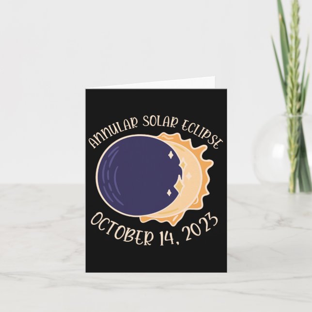 Annular Solar Eclipse okt 14 Kort (Framsida)