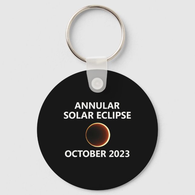 Annular Solar Eclipse oktober 14 Nevada Colora Nyckelring (Framsida)