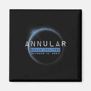 Annular Solar Eclipse oktober Astronomy Älskare Magnet