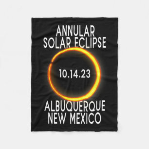 Annular Solar Eclipse T - Albuquerque New mexico Fleecefilt