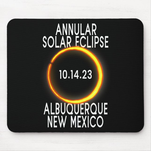 Annular Solar Eclipse T - Albuquerque New mexico Musmatta (Framsidan)