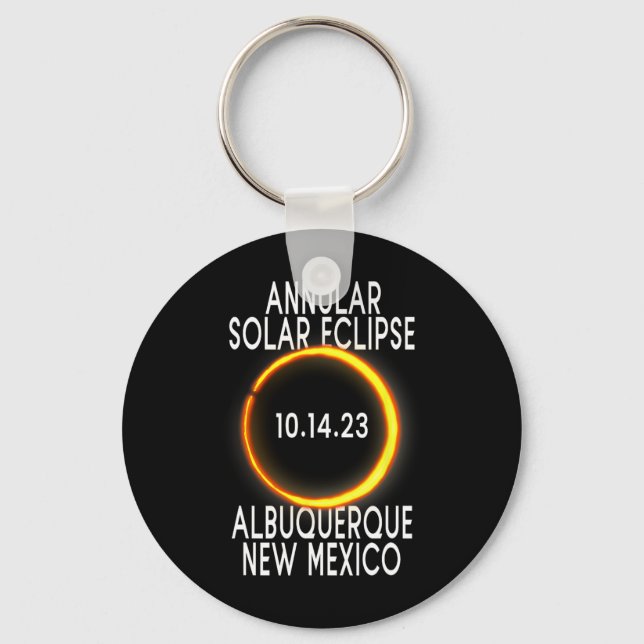 Annular Solar Eclipse T - Albuquerque New mexico Nyckelring (Framsida)