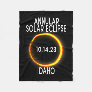 Annular Solar Eclipse T - Idaho Fleecefilt