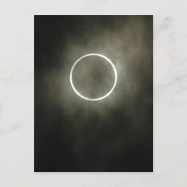 Annular Solar Eclipse Vykort (Framsida)