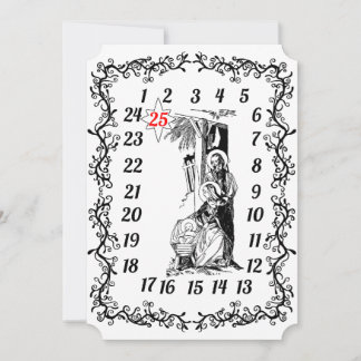 Annullera kalenderns julräkning - aktivitet Jesus  Inbjudningar