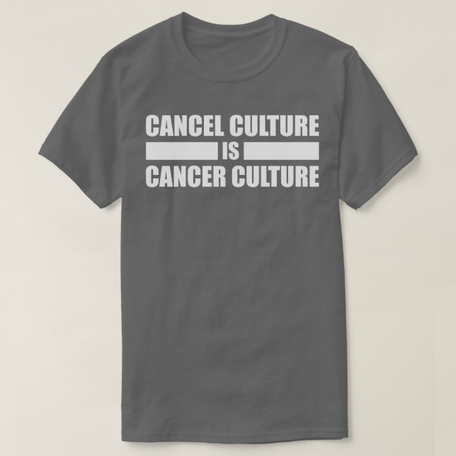 Annullera kultur är vittext för kultur t shirt (Design framsida)