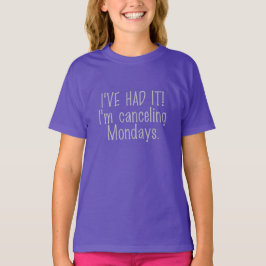 Annullera måndagskjortor och jacka tee shirt