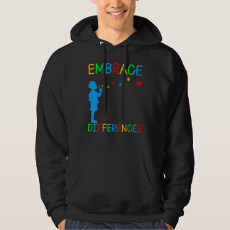 Annullera skillnader Pussel Autism Awareness Day Hoodie