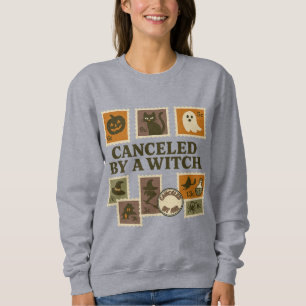 Annullerad av Witch Halloween Frimärke Shirt T