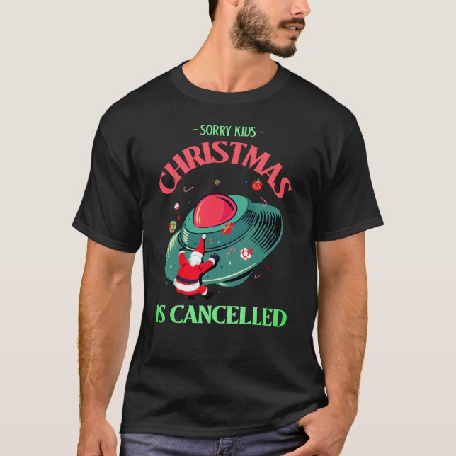 Annullerad jul: Alien Santa Mishap T Shirt (Framsida)