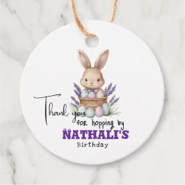 Annullerande Bunny-Thated Birthday Gåvor Etiketter