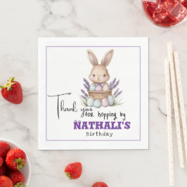 Annullerande Bunny-Thated Birthday Pappersservett