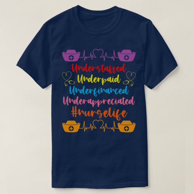 Annulleringsdag för sjuksköterskans uppskattning v t shirt (Design framsida)