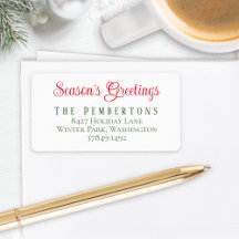 Annulleringsetikett för säsongens hälsningar, Helg