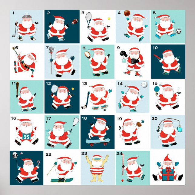 Annulleringskalender för julinventering poster (Framsidan)