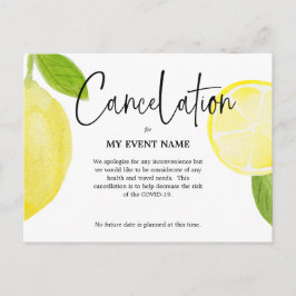 Annulleringskort COVID-19 Vykort