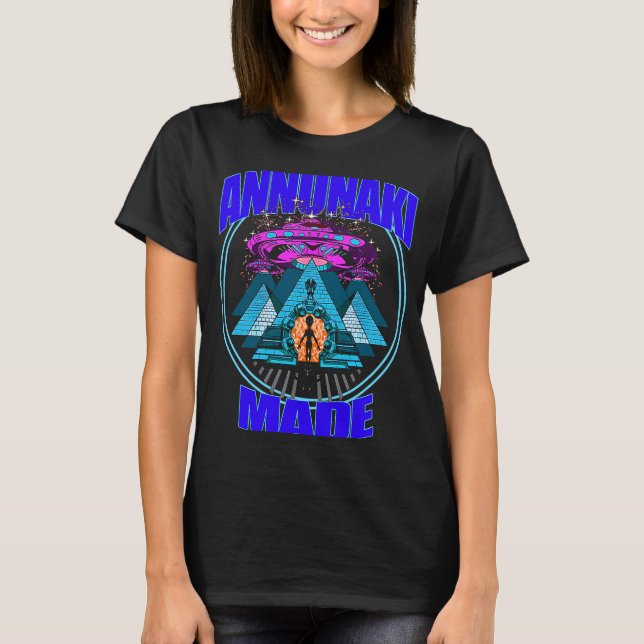 Annunaki Descendant Sumerian Alien Gods T Shirt (Framsida)