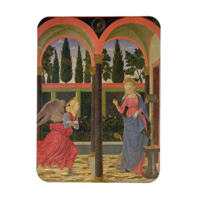 Annunation, c.1457 (tempera on panel) magnet (Vertikal)