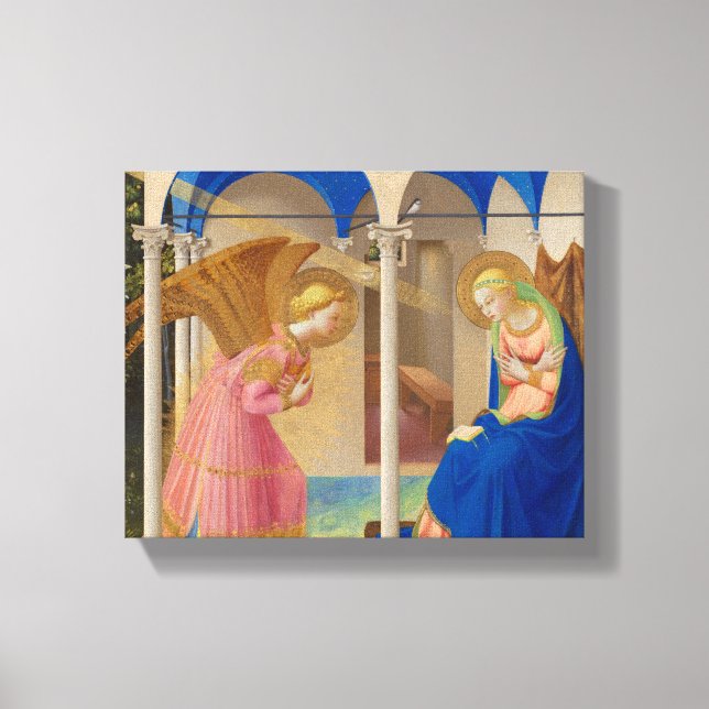 Annunationen 1426 från Fra Angelico Canvastryck (Framsida)