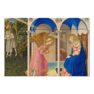 Annunationen 1426 från Fra Angelico Fototryck