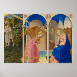 Annunationen 1426 från Fra Angelico Poster