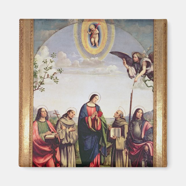 Annunciation and Saints, 1500 Magnet (Framsidan)