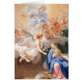 Annunciation Angel Blsed Virgin Mary Hälsningskort