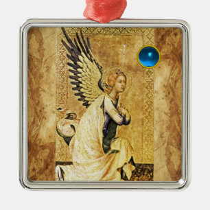 ANNUNCIATION ANGEL Blue Sapphire Julgransprydnad Metall