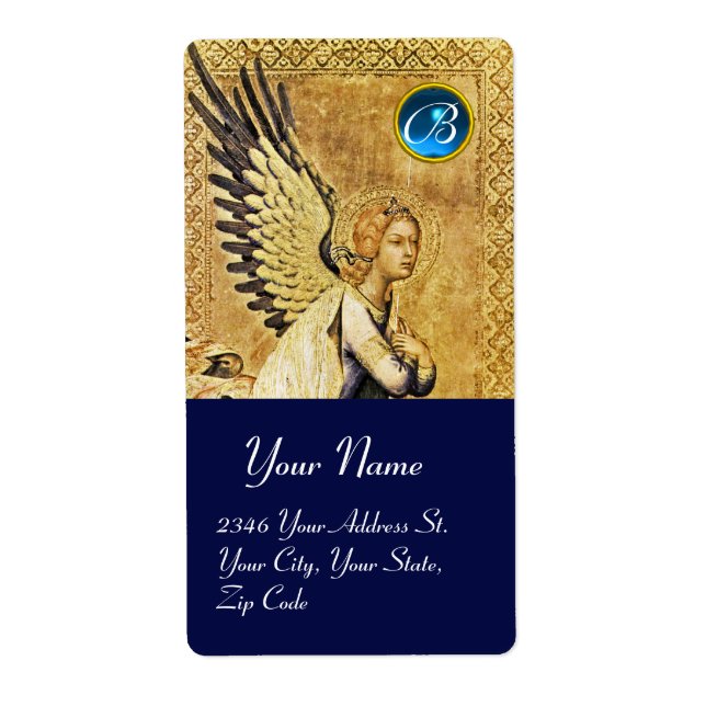 ANNUNCIATION ANGEL MONOGRAM, Blue Sapphire Fraktsedel (Framsidan)