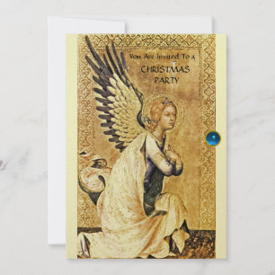 ANNUNCIATION ANGEL MONOGRAM, Blue Sapphire, Guld Inbjudningar