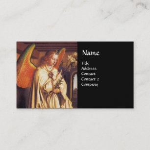 ANNUNCIATION ANGEL MONOGRAM, Blue Sapphire Visitkort