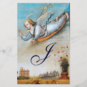 ANNUNCIATION ANGEL MONOGRAM BREVPAPPER