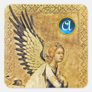 ANNUNCIATION ANGEL Monogram Fyrkantigt Klistermärke