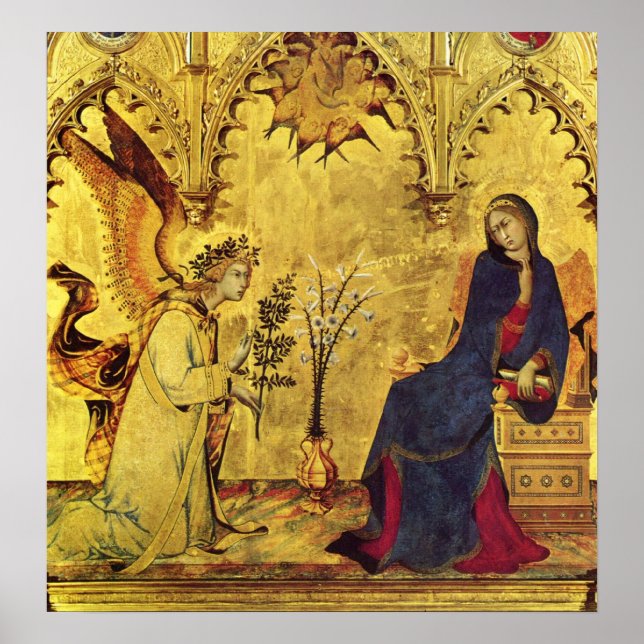 Annunciation Angel och Madonna Poster (Framsidan)